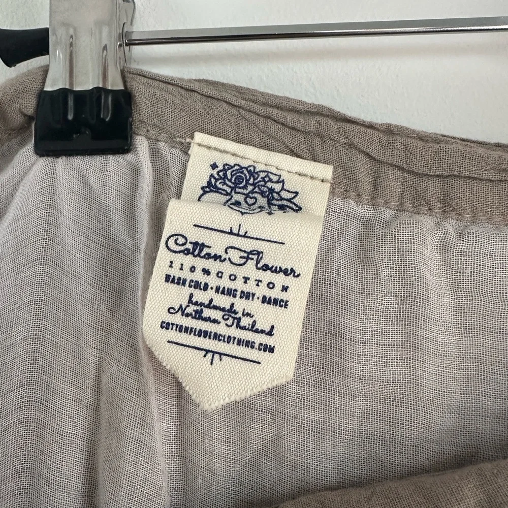 Cottonflower Clothing Tan Wrap Skirt - Picture 2 of 3